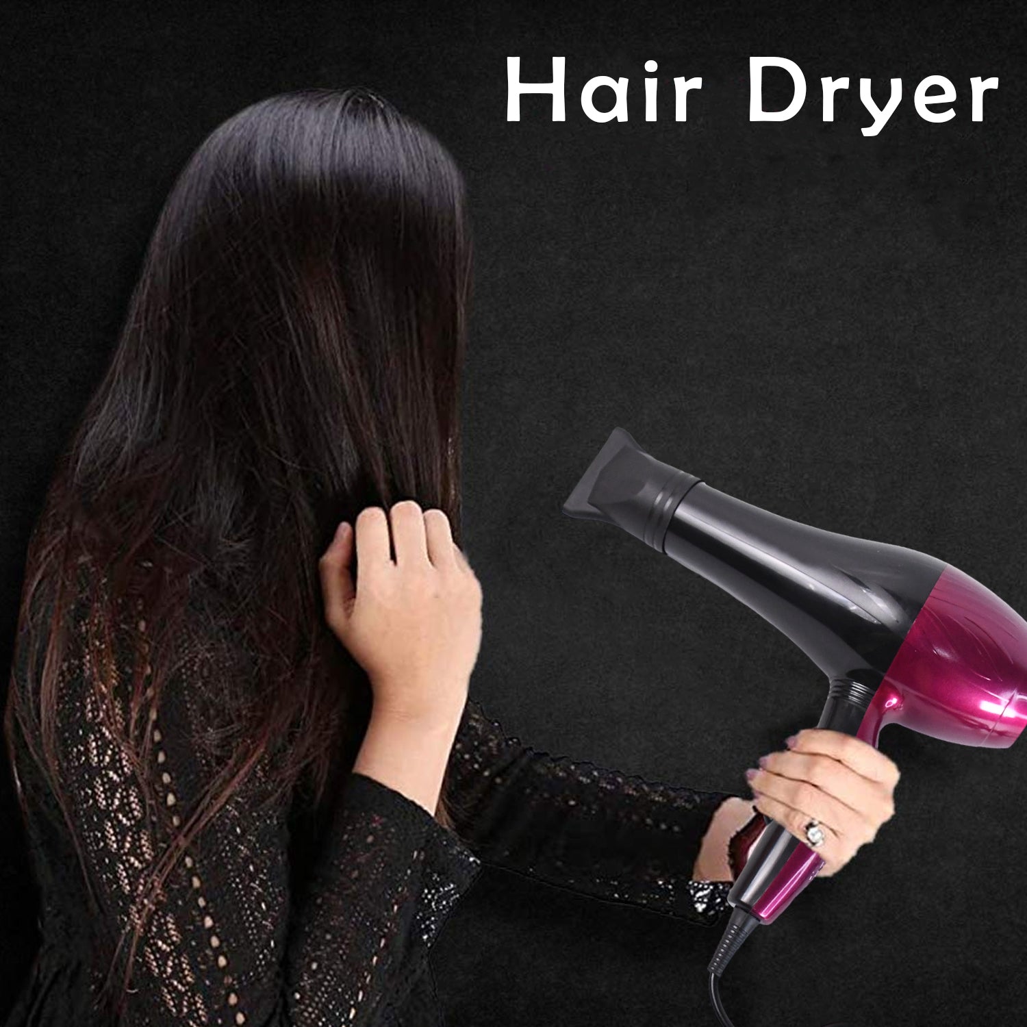 Professional High Power Multi Purpose Hair Dryer Salon (220v50-60hz  1 Pc) - Zidbik
