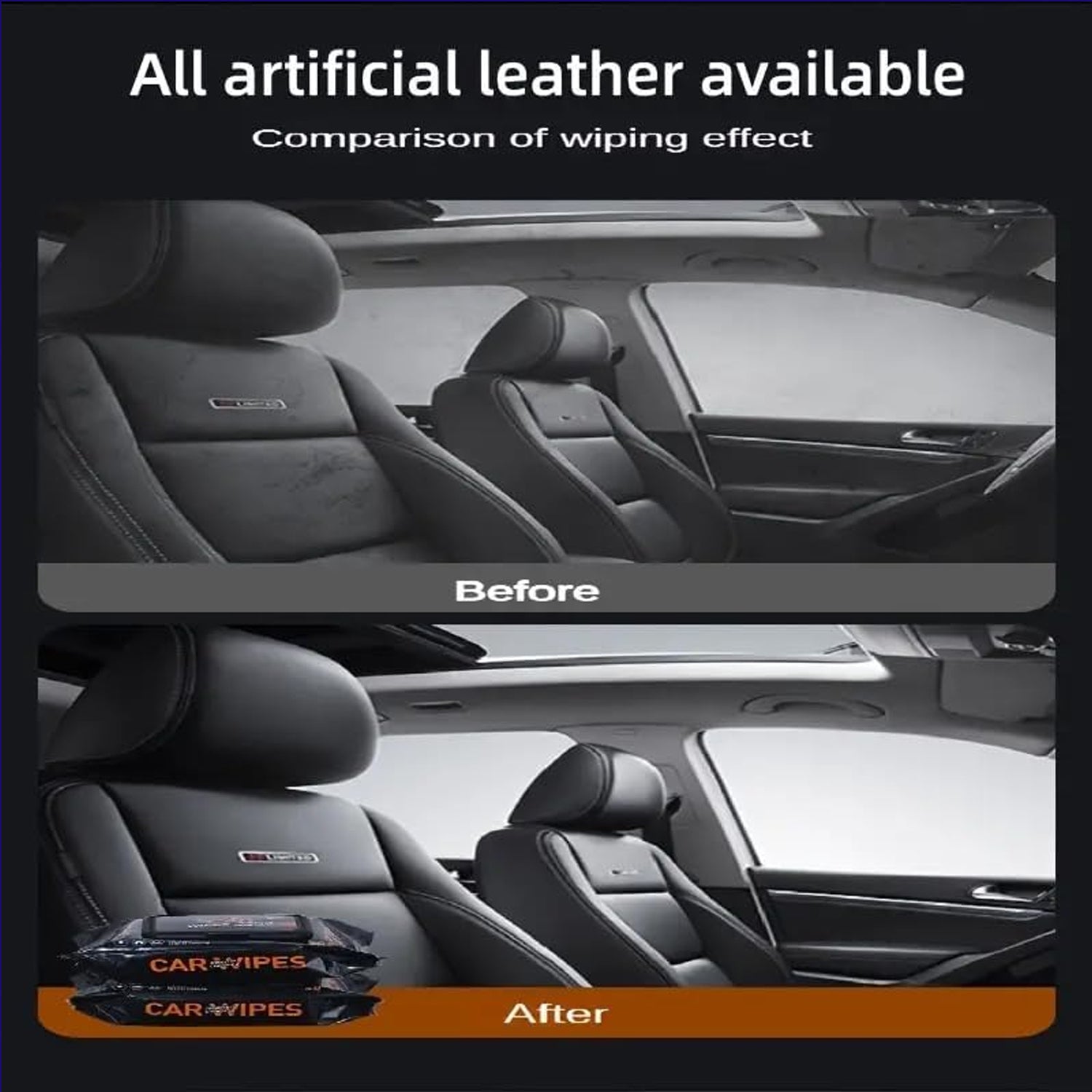 Car Dashboard Scratch Remover Tissue (80 Pcs Set) - Zidbik