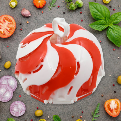 2611 Folding Fruit Basket  Foldable Basket  Fruit Bucket Basket With Hanging Stand  Fruit And Vegetables Basket  Foldable Lotus Shape Basket Tray For Multi-use (1 Pc) - Zidbik