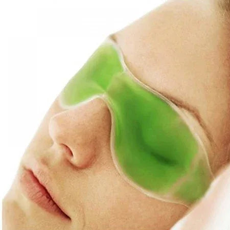 403 Cold Eye Mask With Stick-on Straps (Green) - Zidbik