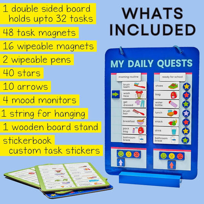 Magnetic Board Sticker Book Activity Cards (1 Set) - Zidbik