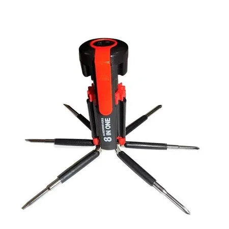 8 In 1 Multi-function Screwdriver Kit With Led Portable Torch - Zidbik