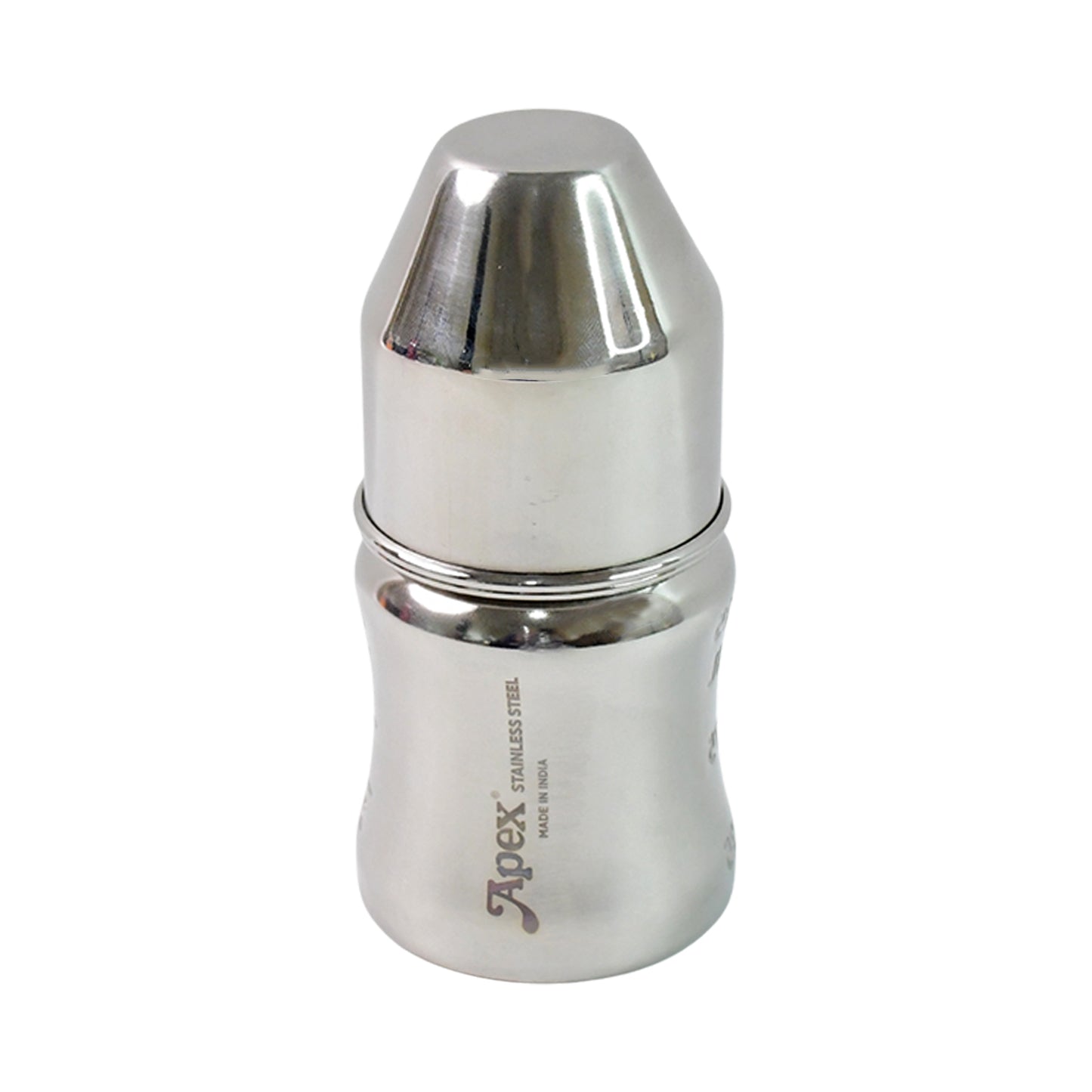 Apex Premium Stainless Steel Baby Feeding Bottle (125 Ml  1 Pc) - Zidbik