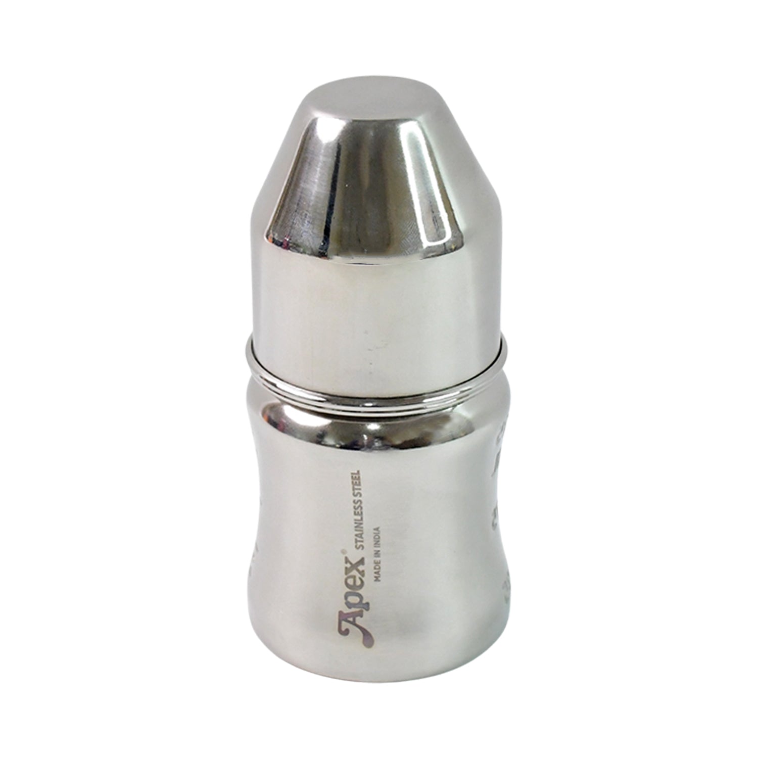 Apex Premium Stainless Steel Baby Feeding Bottle (125 Ml  1 Pc) - Zidbik