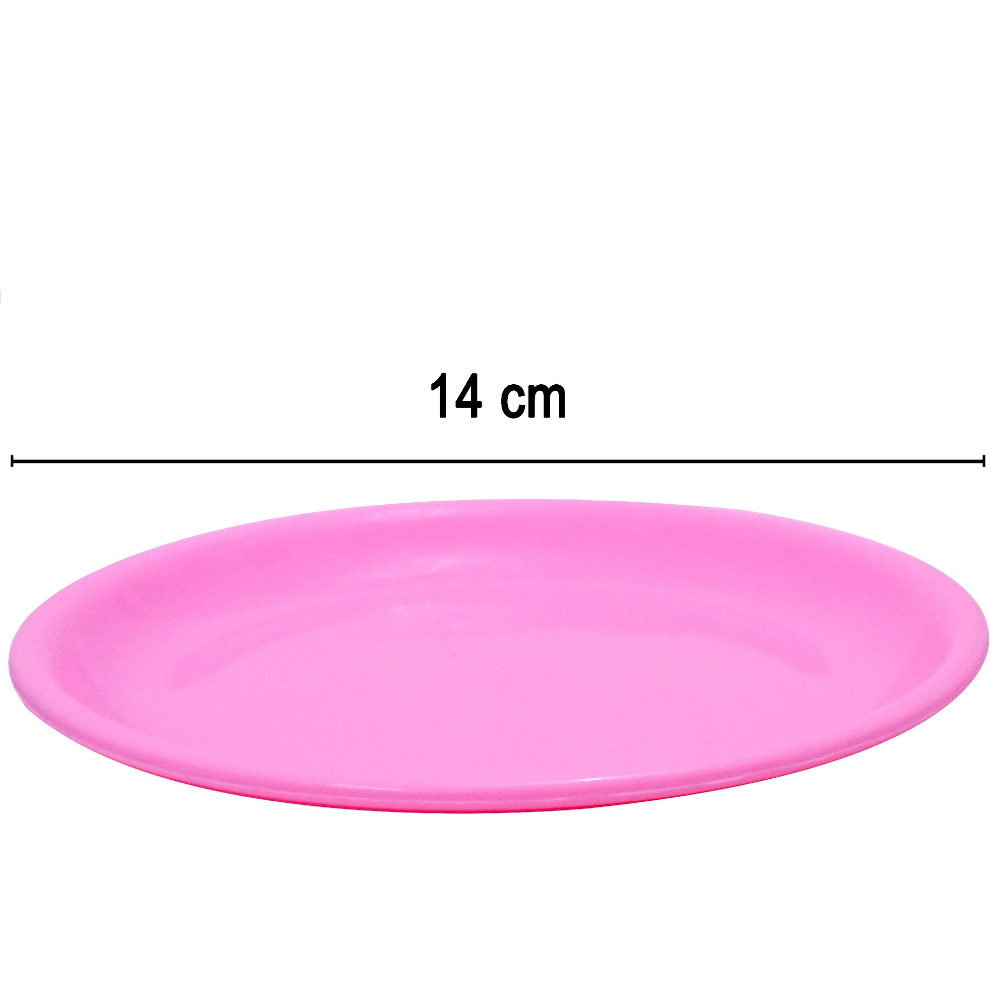 2185 Round Shaped Mini Soup Platesdishes - 6 Pcs - Zidbik