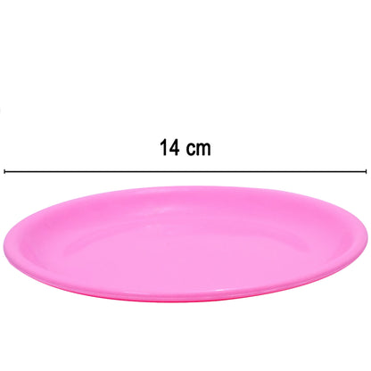2185 Round Shaped Mini Soup Platesdishes - 6 Pcs - Zidbik