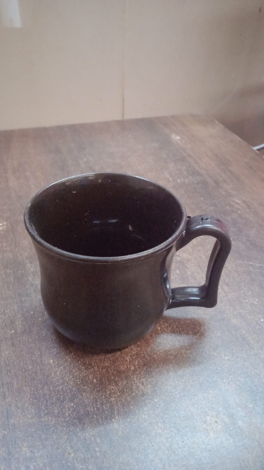 Premium Plastic Coffee  Tea Cups  Mug With Handle(1 Pc  Loose  Black) - Zidbik