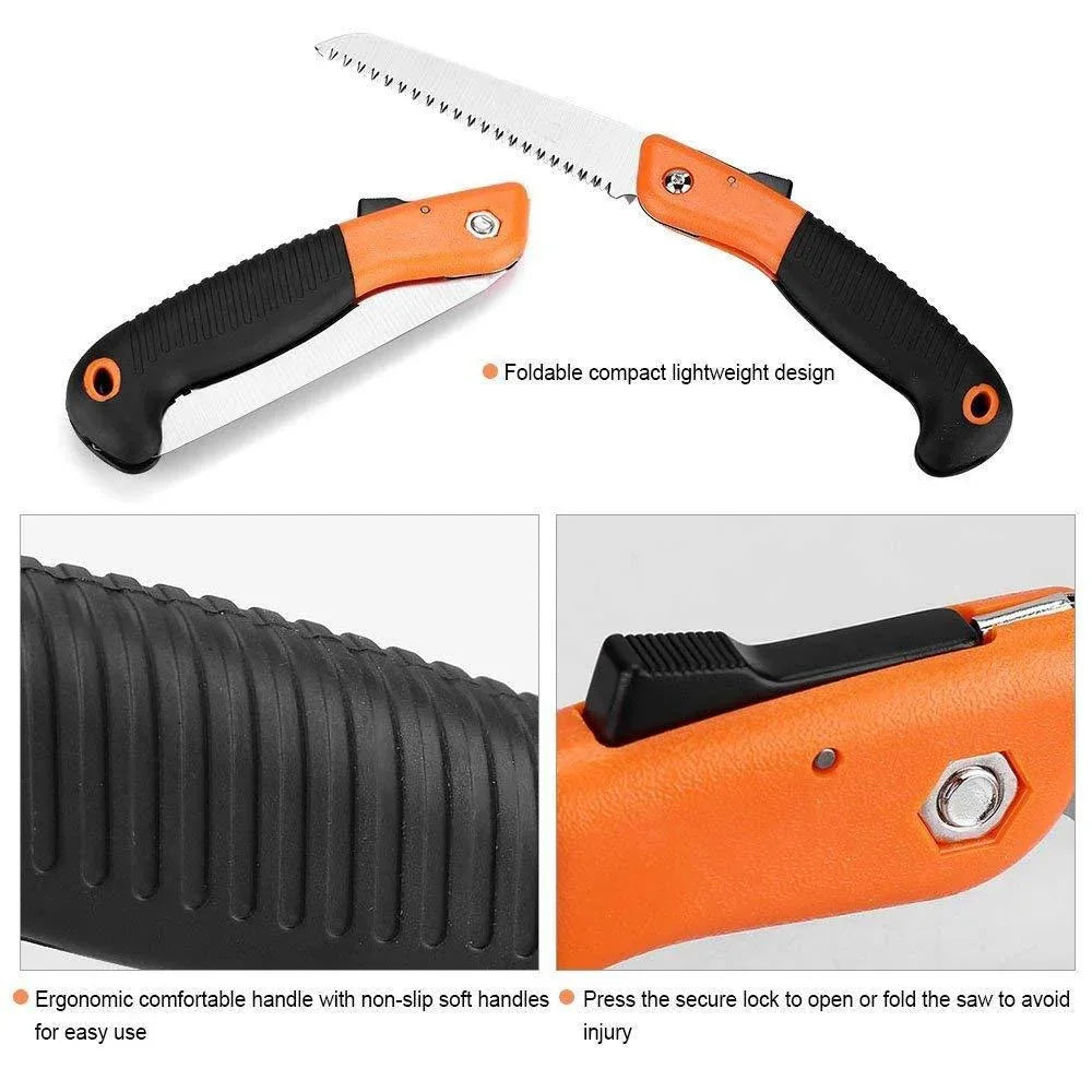 464 Folding Saw(180 Mm) For Trimming Pruning Camping. Shrubs And Wood - Zidbik