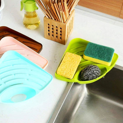 0861 Sink Strainer Basket Corner Kitchen Triangular Multi Functional Drain Shelf - Zidbik