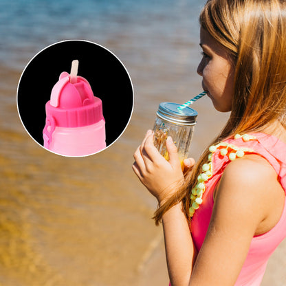 Cartoon Printed Water Bottle 550ml (1 Pc) - Zidbik