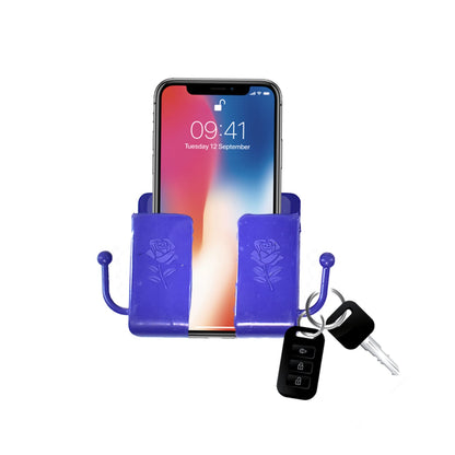 6201a Wall Mounted Storage Boxremote Storage Organizer Case With 2 Side Hanging Hooks. - Zidbik