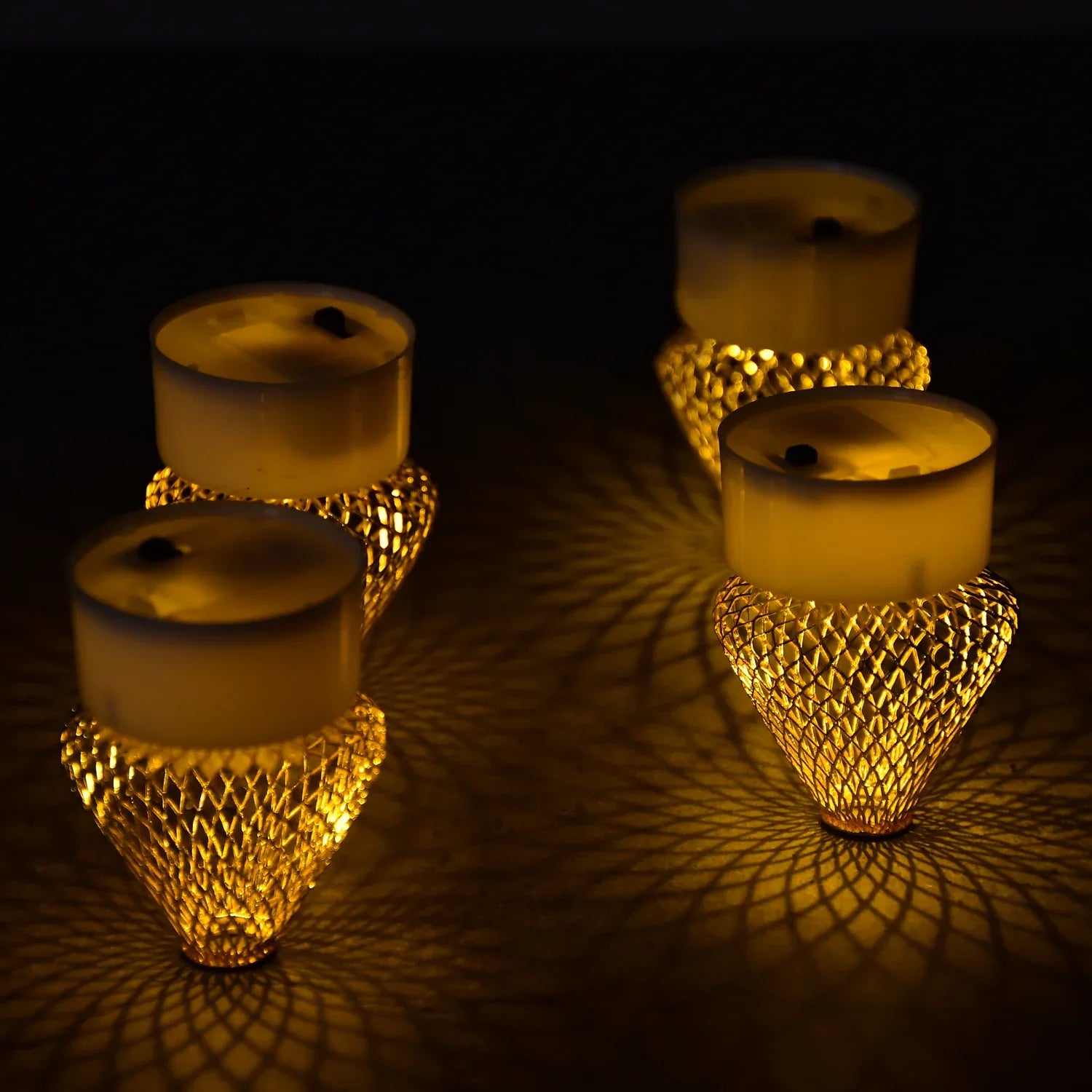 6551 12pcs Flameless And Smokeless Decorative Candles Acrylic Led Tea Light Candle For Gifting House Light For Balcony Room Birthday Christmas Festival Events Decor Candles (12 Pieces) - Zidbik