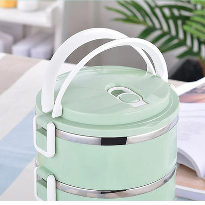 2872 Multi Layer Stainless Steel Hot Lunch Box (3 Layer) - Zidbik