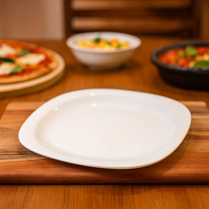 Premium Square Dinner Plate (28 Cm 1 Pc) - Zidbik