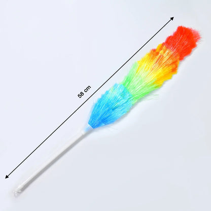 6321 Colorful Feather Duster Microfiber Duster For Cleaning Dusting Stick Dusting Brush - Zidbik