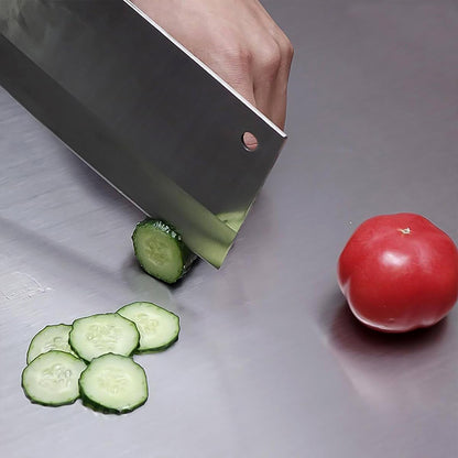 Premium Stainless Steel Anti-bacterial Chopping Board For Kitchen (1 Pc) - Zidbik