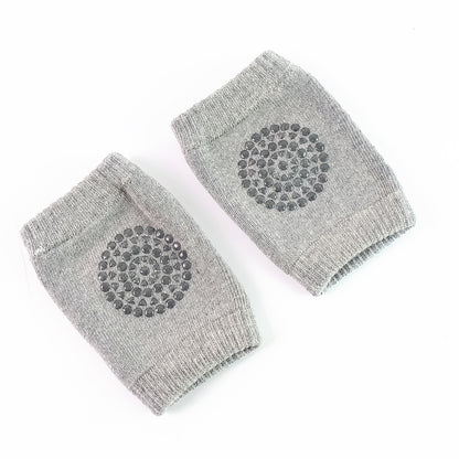 Light Grey Toddler Wool Knit Leg Warmer (Knee Guard) - Zidbik