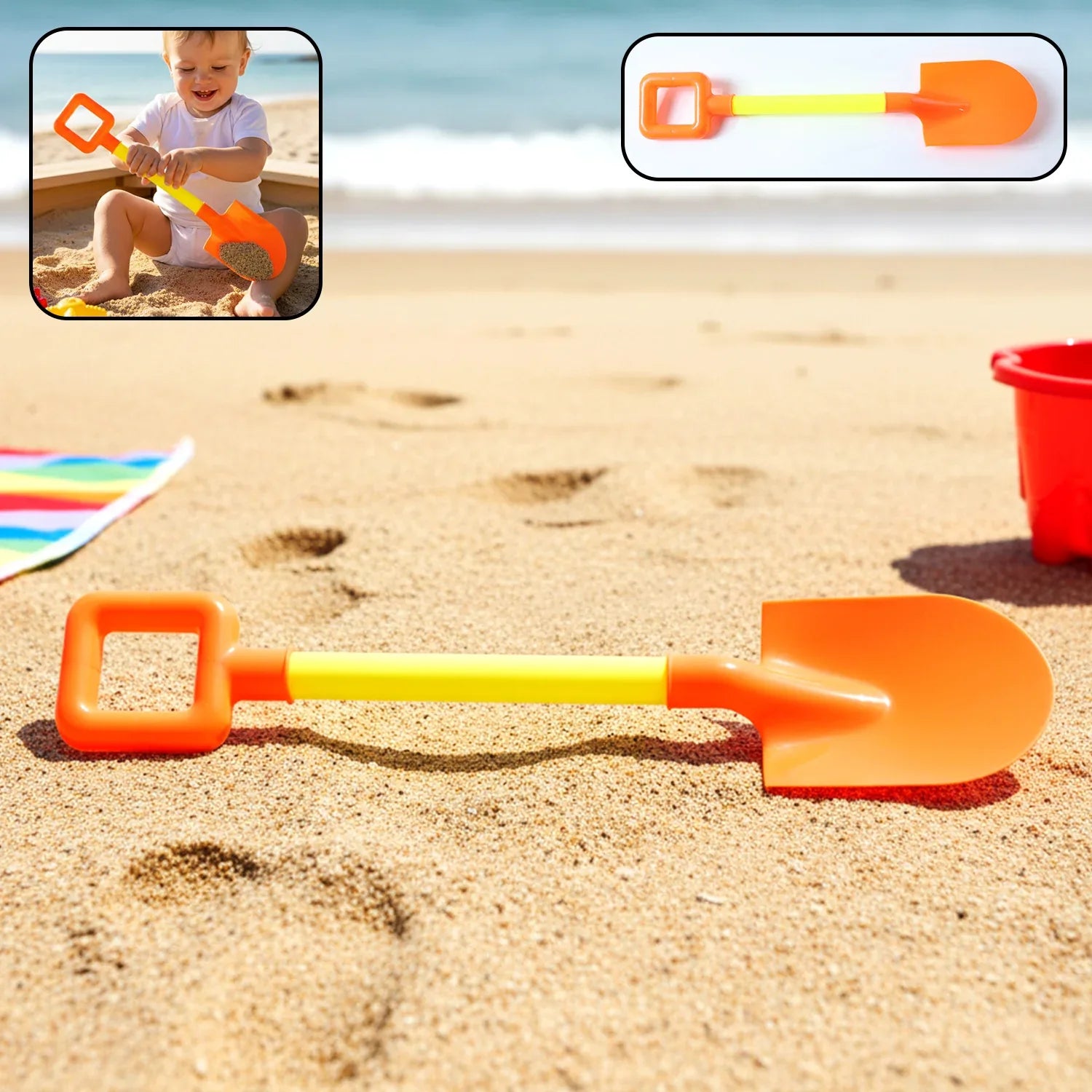 Kids Beach Sand Shovel Toy (1 Pc) - Zidbik