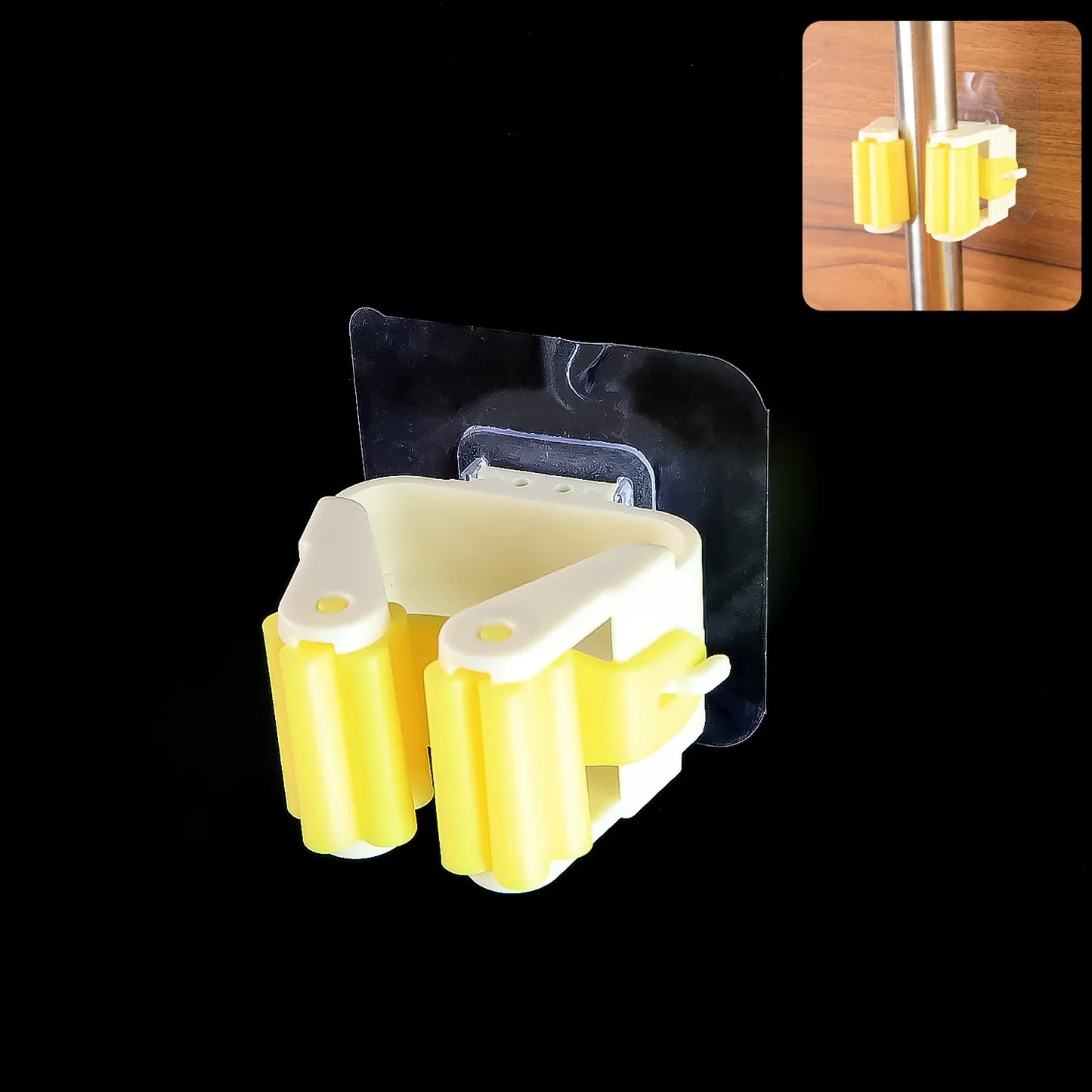 2177 Magic Sticker Series Self Adhesive Mop And Broom Holder - Zidbik
