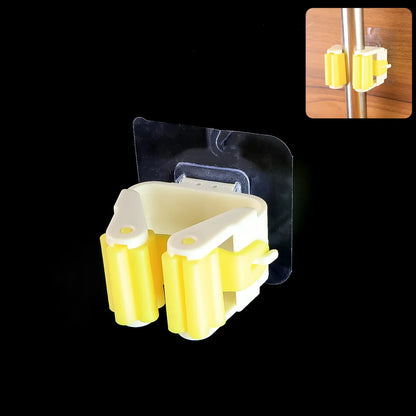 2177 Magic Sticker Series Self Adhesive Mop And Broom Holder - Zidbik