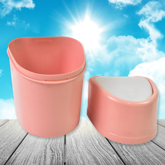 Mini Trash Can Dustbin Plastic Garbage Can With Lid (1 Pc) - Zidbik