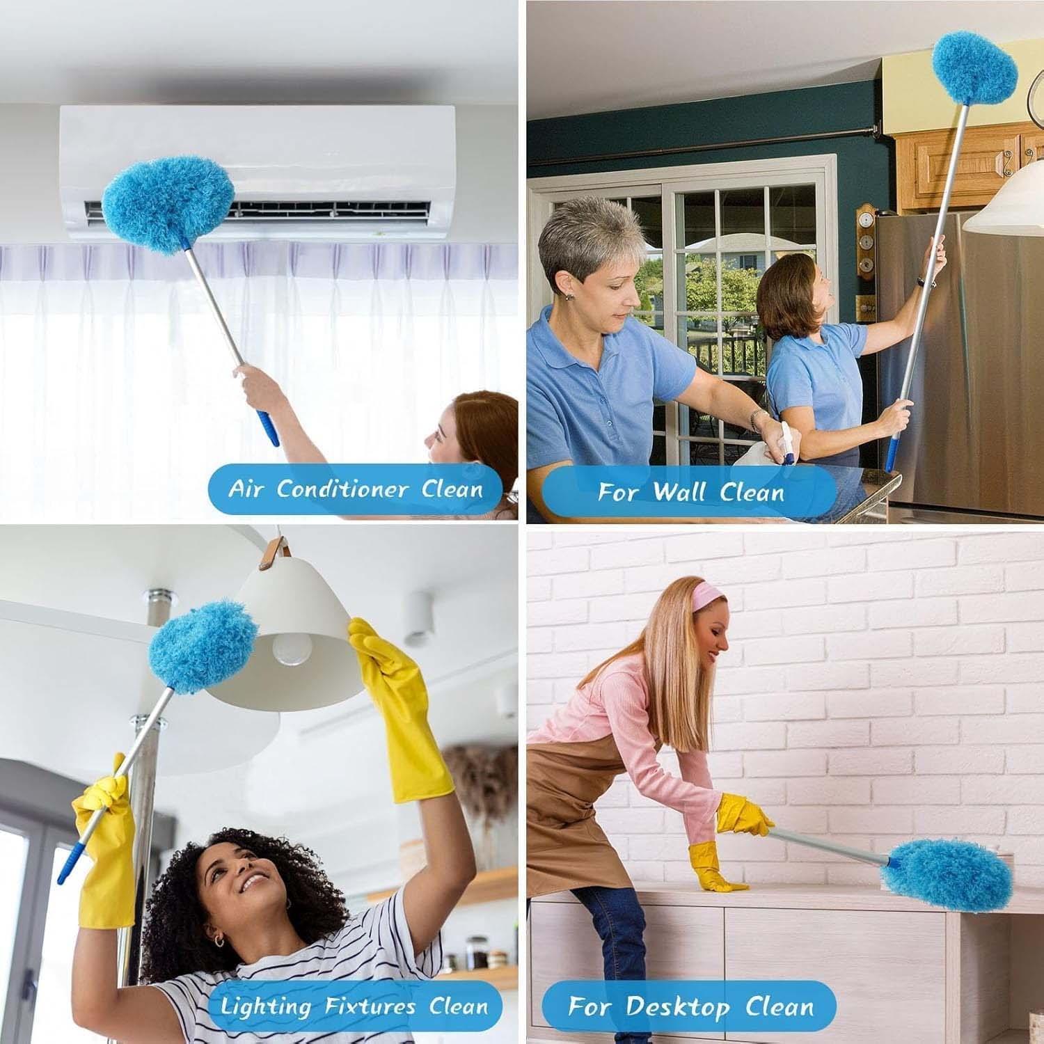 Premium Extendable Round Cleaning Duster (83.5 Cm 1 Pc) - Zidbik