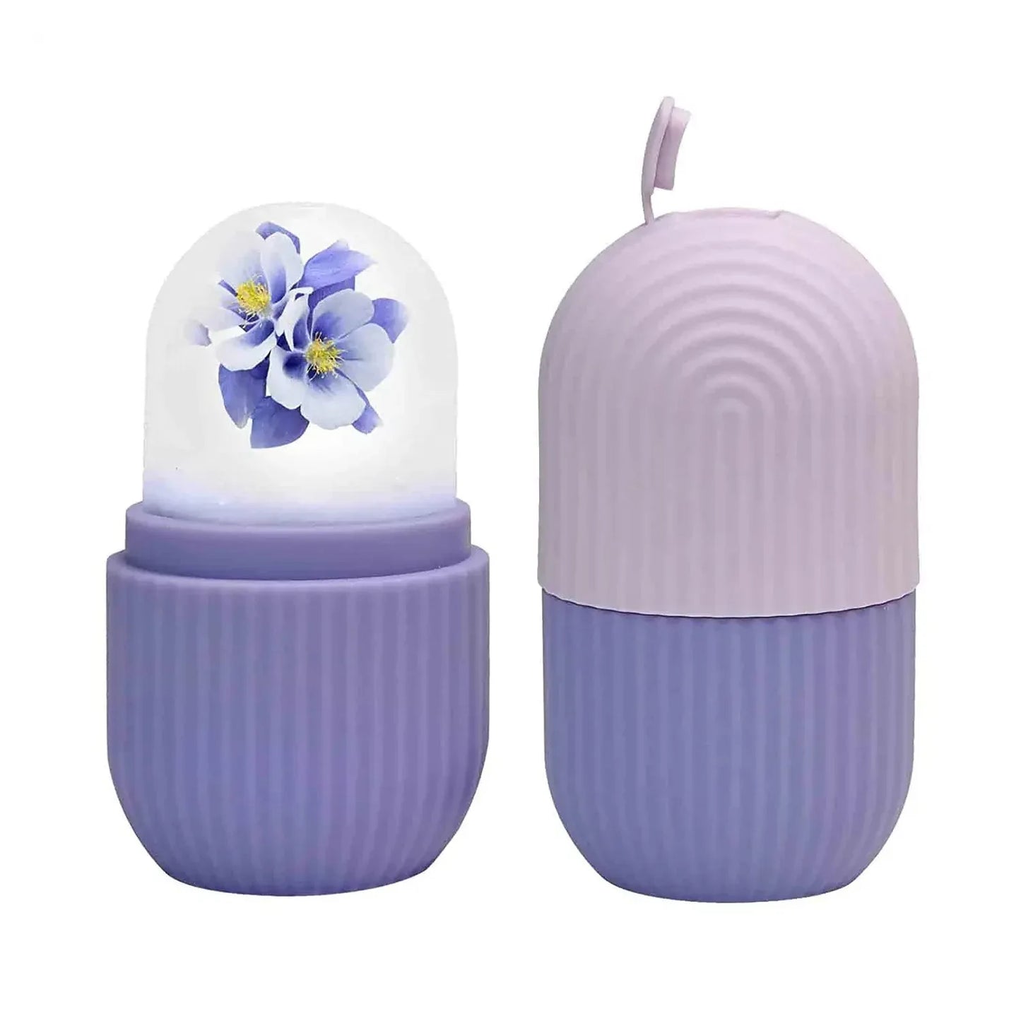 1224p Beauty Ice Roller For Face Massager Eye Reusable Face Rollers Facial Roller ( Purple Color) - Zidbik