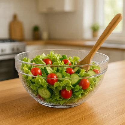 Transparent Idli Mixing Serving Bowl Textured Plastic Kitchen Bowl (1 Pc) - Zidbik