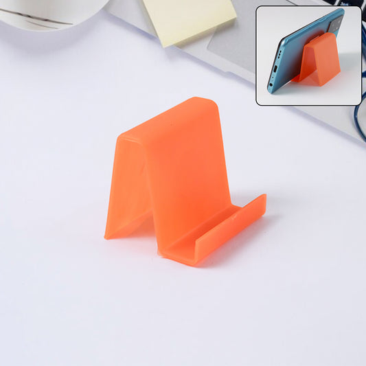Durable Plastic Mobile Phone Stand With Angled Support (1 Pc  Mix Color) - Zidbik
