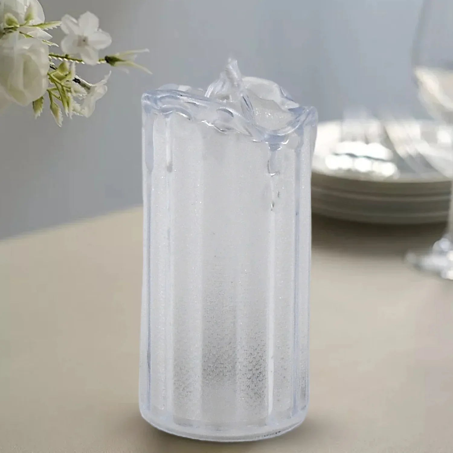 24 Pc Flameless And Smokeless Decorative Melting Candles Led Tea Light Candle Flickering Electronic Candle - Zidbik