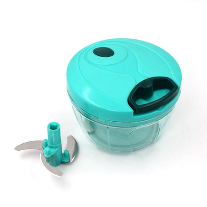 5959 Handy Mini Plastic Vegetable Chopper Cutter Onion Chopper Vegetables For Kitchen Accessories With 3 Blades - Zidbik