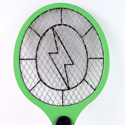 Green Rechargeable Electric Mosquito Killer Racket With Cable - Zidbik