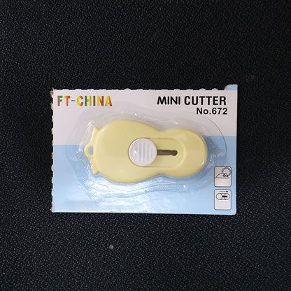 Compact Mini Safety Cutter With Retractable Blade - (1 Pc) - Zidbik