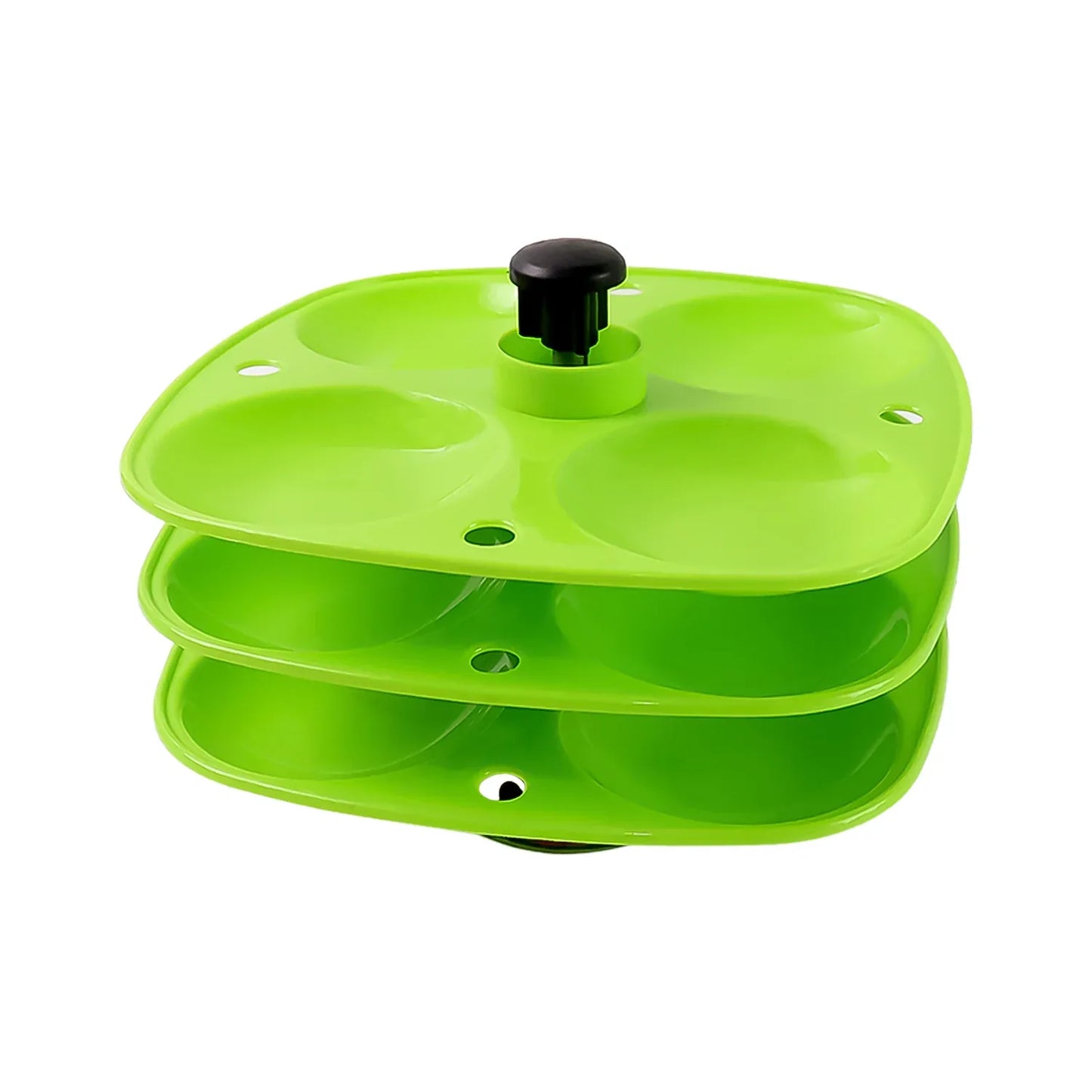 5346 3 Layer Idli Stand Used In All Kinds Of Household Kitchen Purposes For Holding And Serving Idlis. - Zidbik