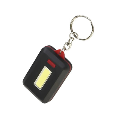Led Keychain Cob Light With Hook Loop Sticker. 3 Light Modes (1 Pc Battery Not Included) - Zidbik