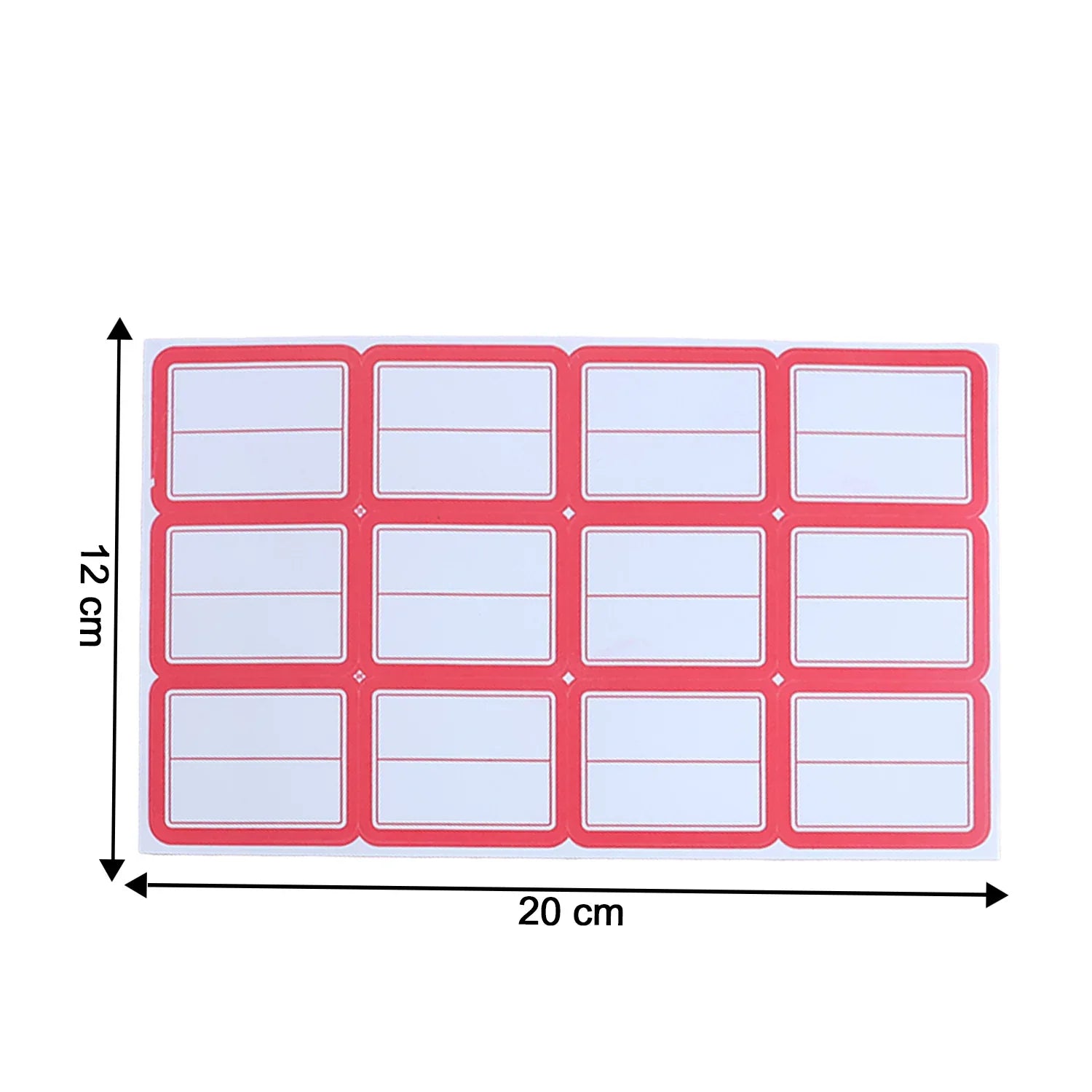 Multipurpose Writable Label Stickers (5 Sheets Set) - Zidbik