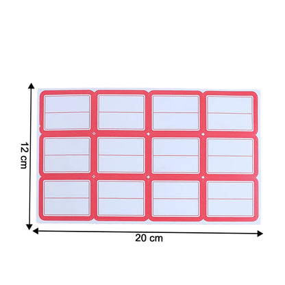 Multipurpose Writable Label Stickers (5 Sheets Set) - Zidbik