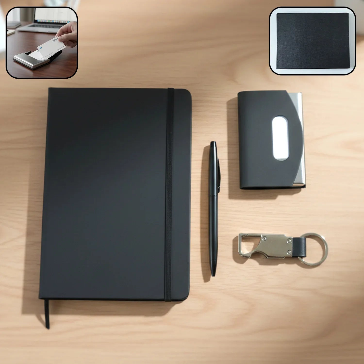 Premium 4 In 1 Travel Essentials Combo Executive Gift Set - Zidbik