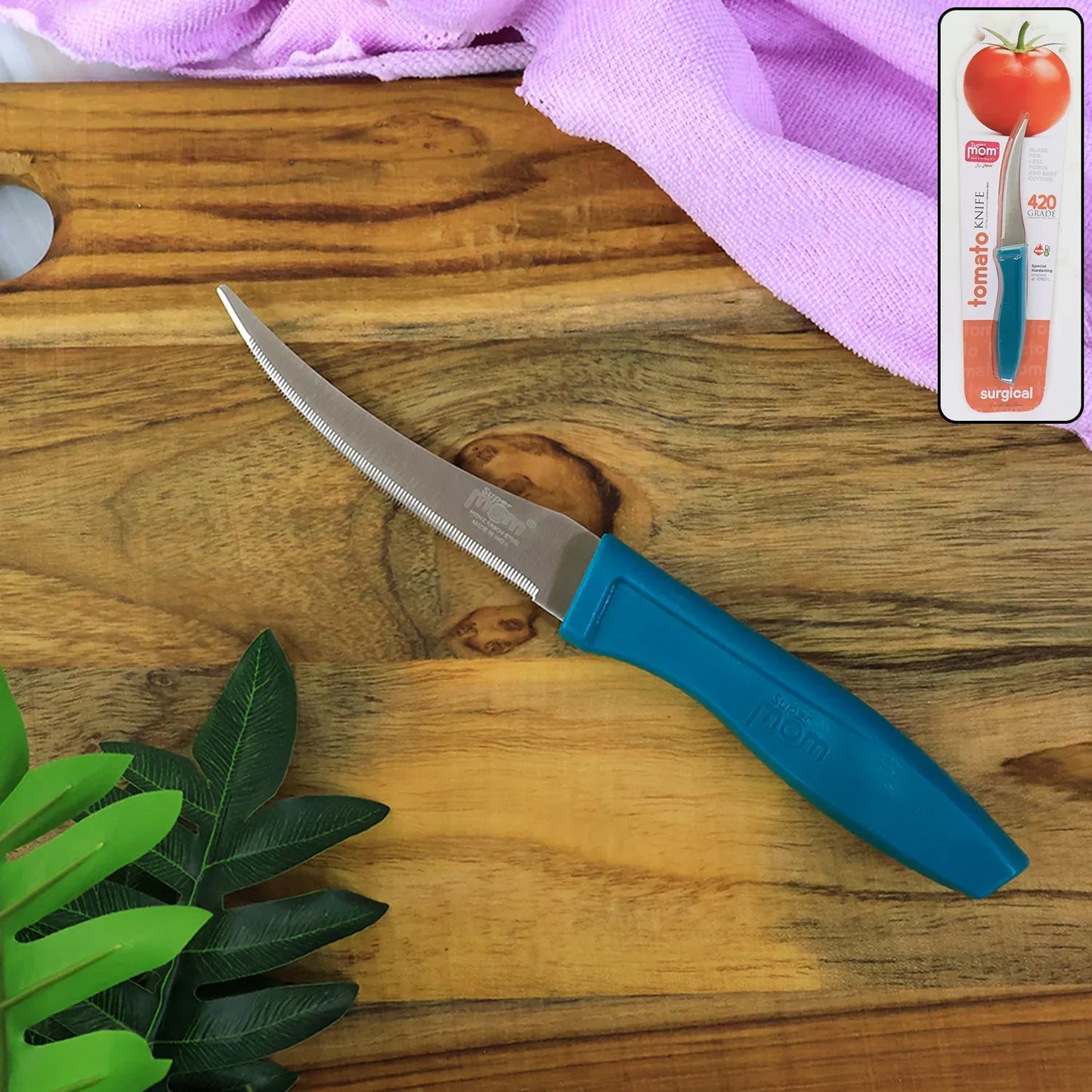 Supermom Premium Stainless Steel Tomato Knife (1 Pc) - Zidbik