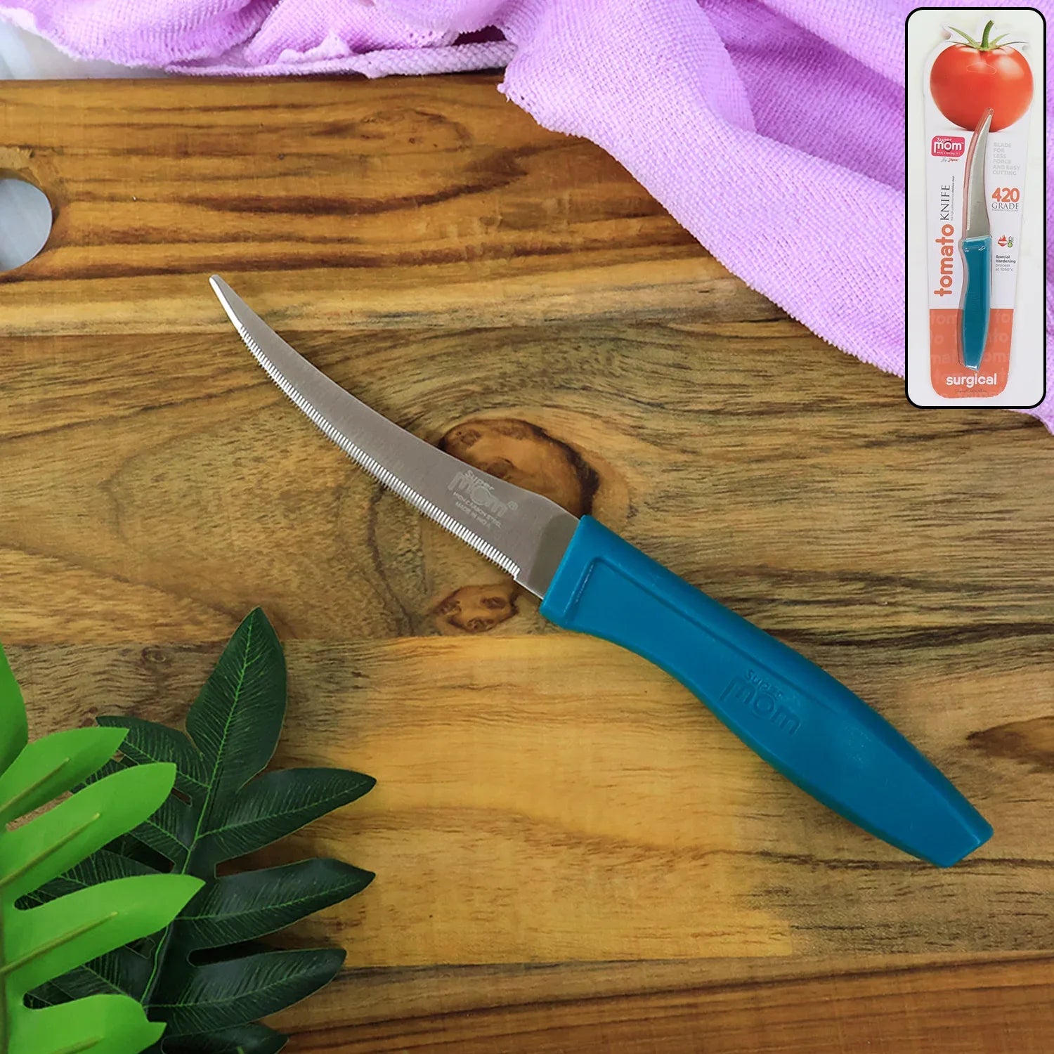 Supermom Premium Stainless Steel Tomato Knife (1 Pc) - Zidbik
