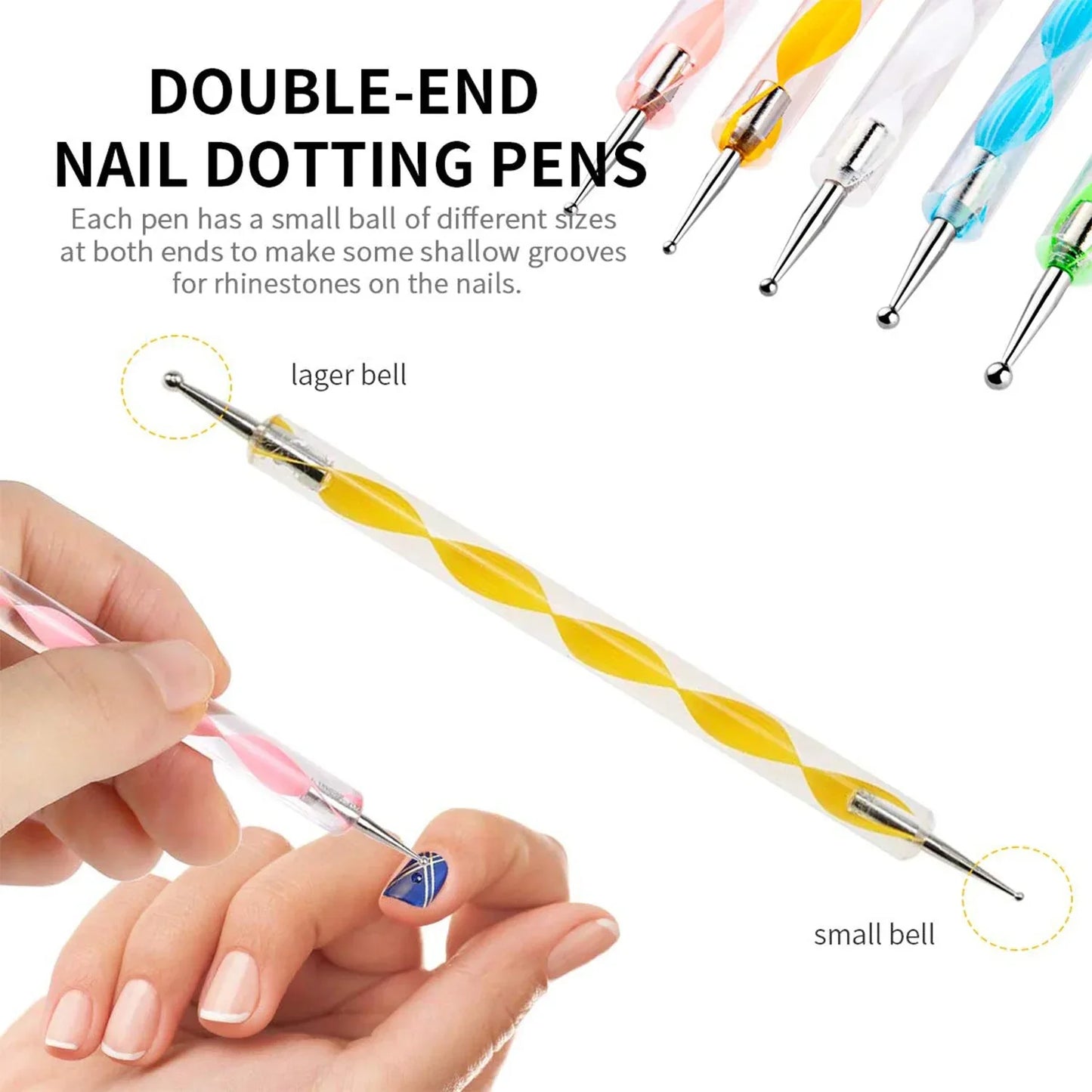 6020 Nail Art Point Pen And Set Used By Womens And Ladies For Their Fashion Purposes. - Zidbik