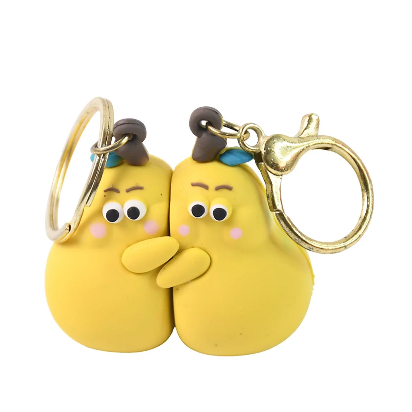 2-in-1 Cute Cartoon Couple Keychain - Zidbik