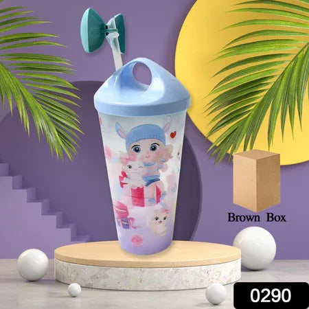 0290 Led Light Unicorn Water Bottletumbler Mug With Straw Lid For Kids Glitter Sipper With Toy Drinking Cups For Boys And Girls Schooltuitiongym Picnic Kids And Adults Birthday Return Gifts - Zidbik