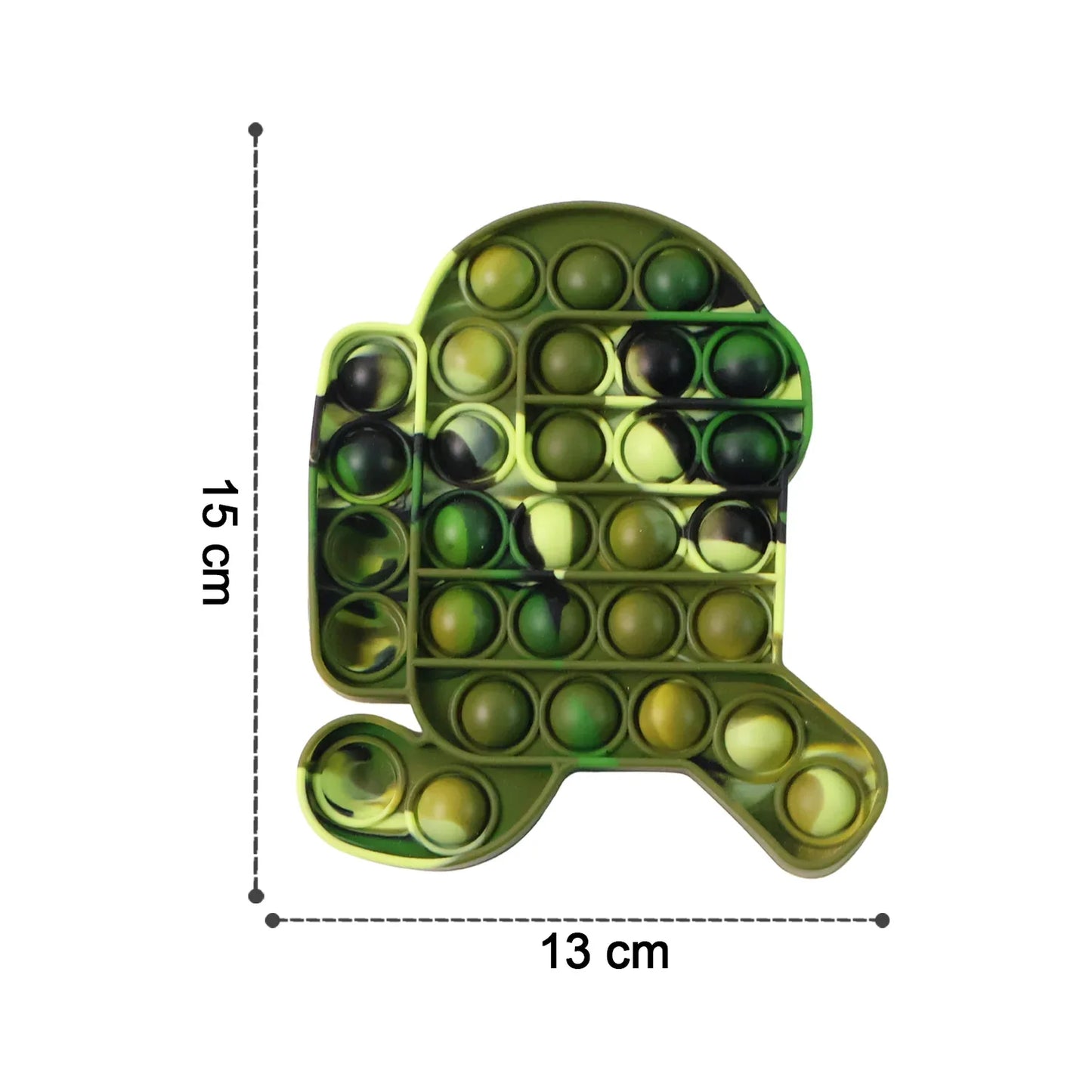 Premium Cartoon Shape Silicone Pop It Fidget Toy (1 Pc) - Zidbik