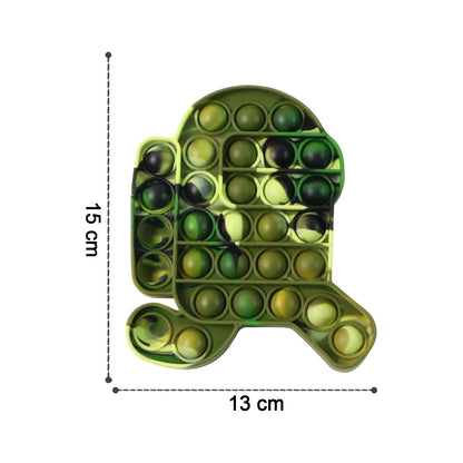 Premium Cartoon Shape Silicone Pop It Fidget Toy (1 Pc) - Zidbik