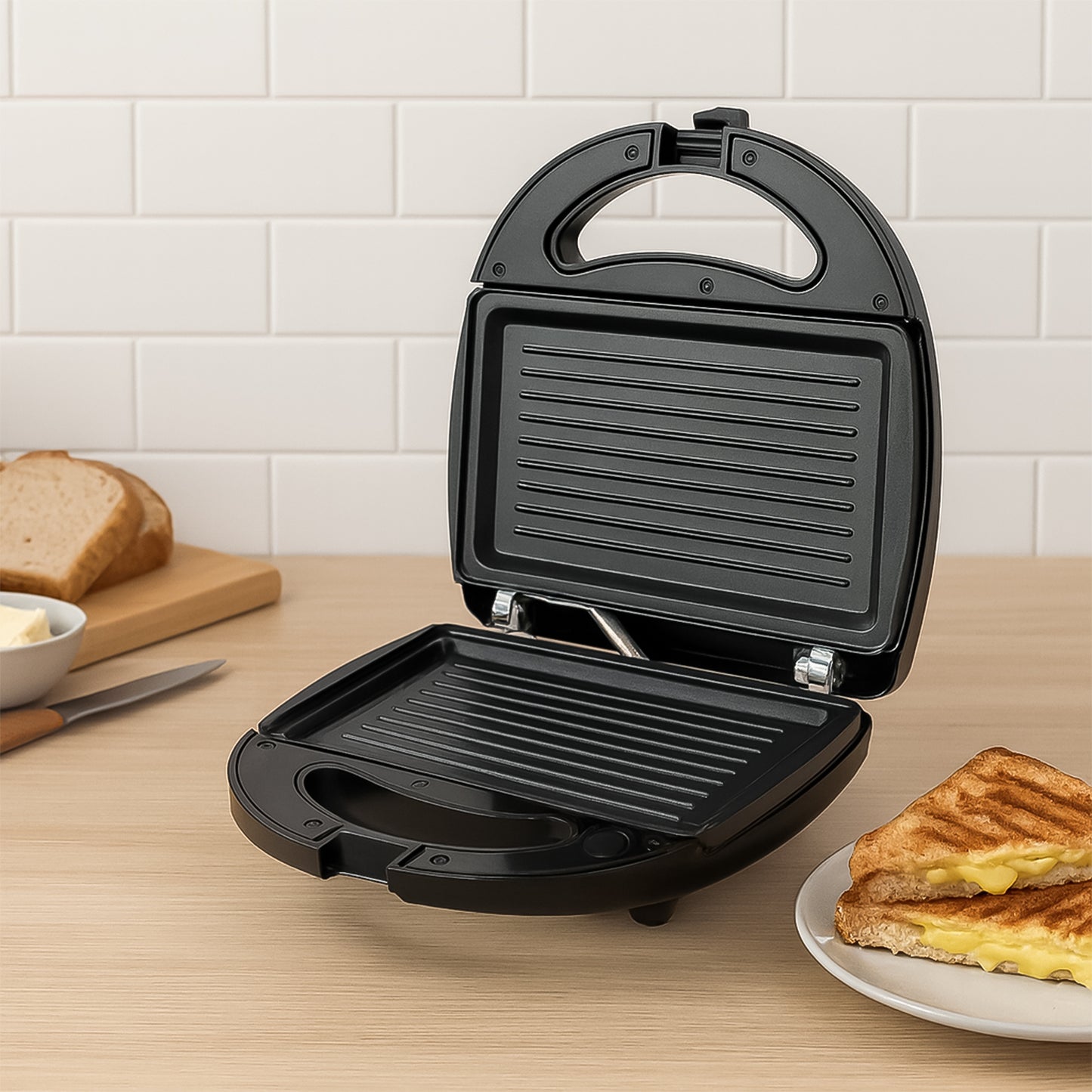 Orbit Sandwich Maker With Interchangeable Plates (800w  1 Pc) - Zidbik