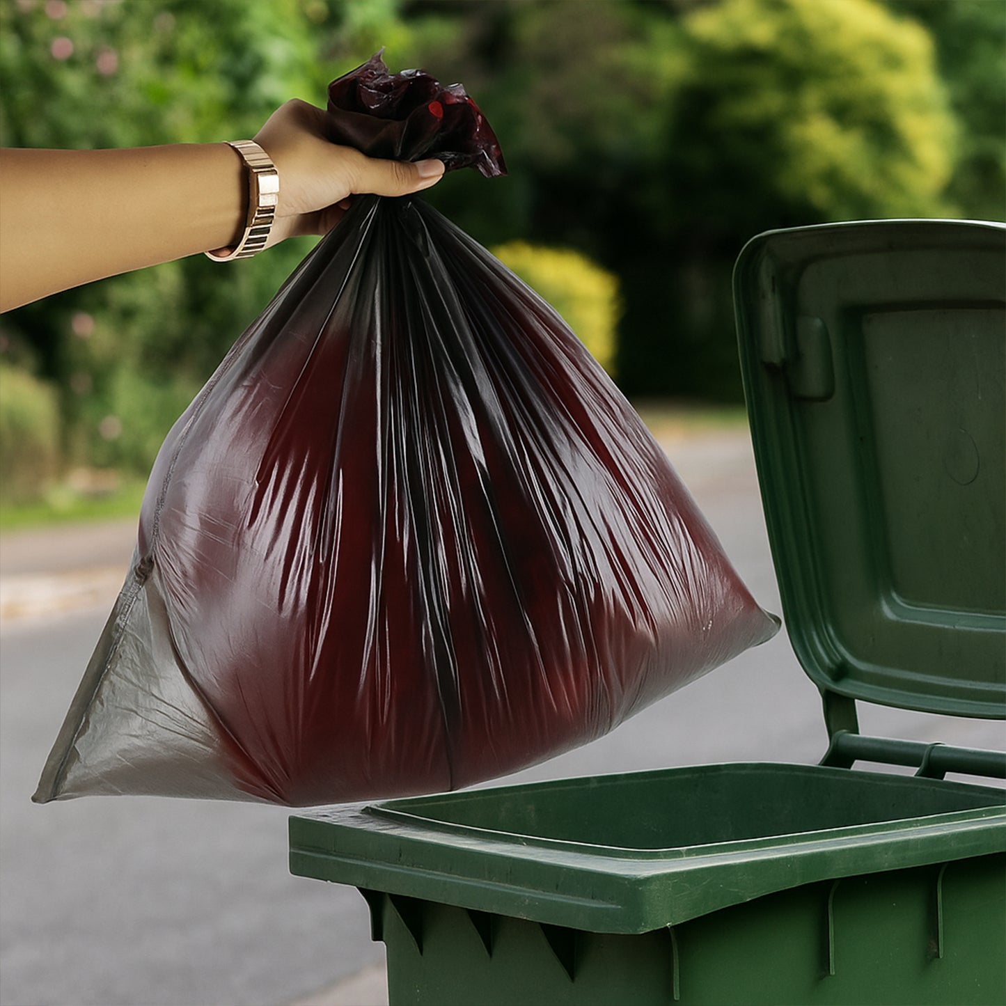 Garbage Bags Roll 45 X 45 Cm (1 Pc  Mix Color) - Zidbik