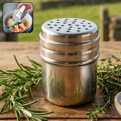 Multipurpose Stainless-steel Spice Shaker Container (1 Pc) - Zidbik
