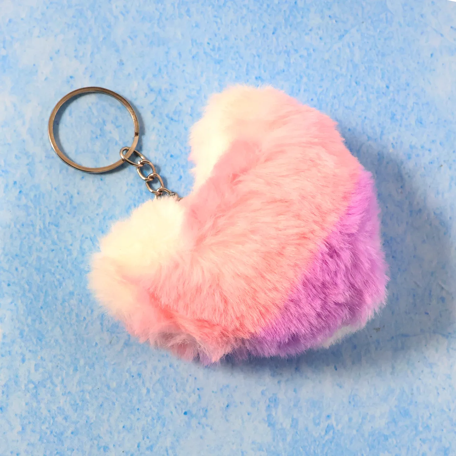 Soft Plush Cute Heart Keychain - 1 Pc - Zidbik