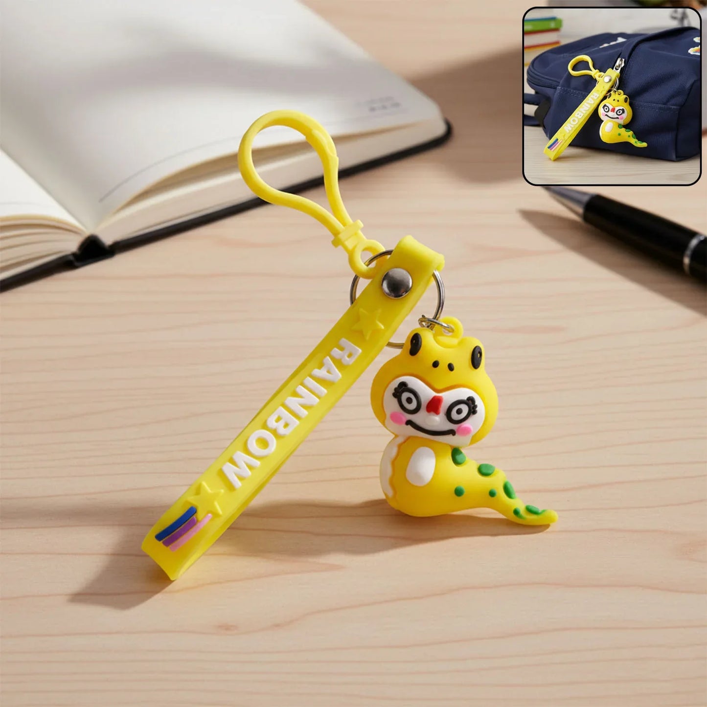 Cute Cartoon Dinosaur Keychain (1 Pc) - Zidbik